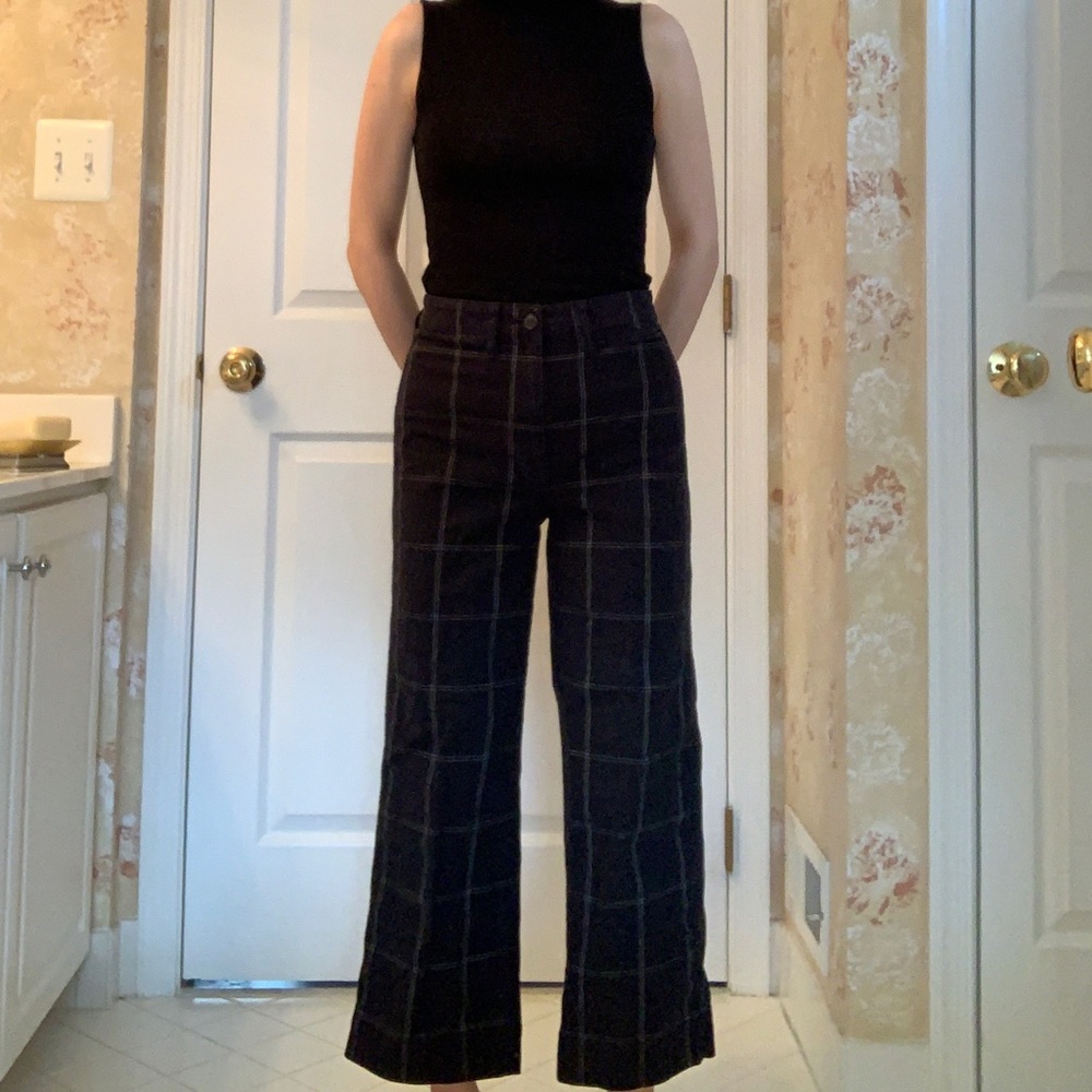 Madewell Slim Emmett Wide-Leg Crop Pant